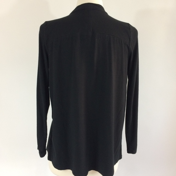 JJILL Wearever black cardigan jacket open front - Picture 4 of 6